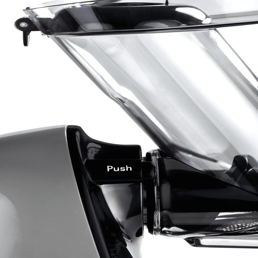 Russell Hobbs RJE150H 150 Watts Cold Press Whole Slow Juicer |Horizontal Design Copper Motor |Wide Feed Chute |500ml Jug & Pulp Containers | Quiet Operation | Dishwasher Safe Parts | 2-Year Warranty