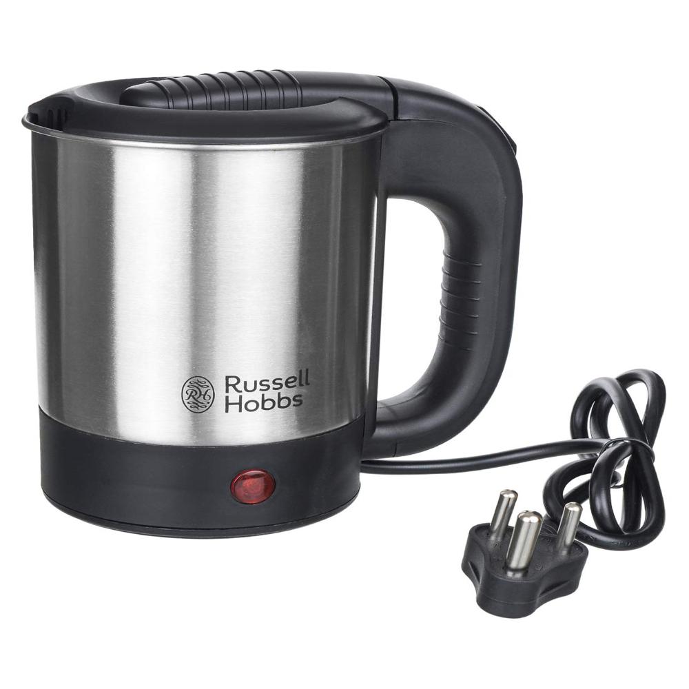 Stainless Steel 1000W 0.5 L Electric Travel Kettle(Black)