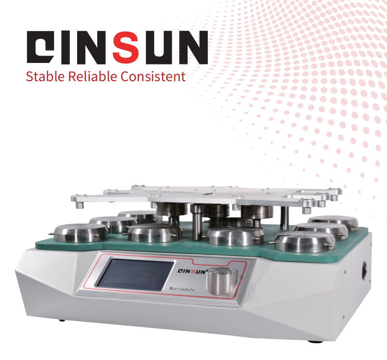Martindale Abrasion And Pilling Tester - Stainless Steel, Aluminum Alloy, 550x430x280mm | 4-8 Specimens, Color Touch Screen, 9kPa & 12kPa Load Weights