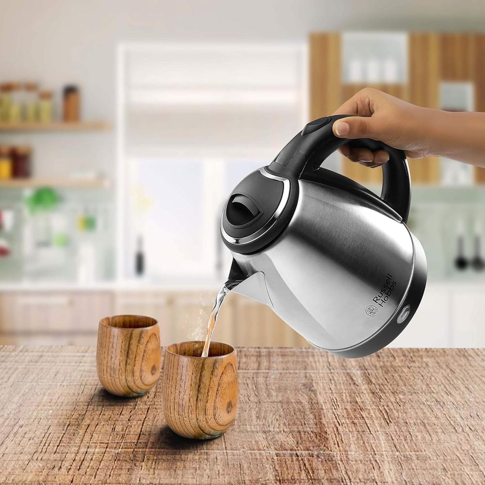 Russell Hobbs Automatic Stainless Steel Electric Kettle DOME1515 1500 watt - 1.5 Litre with 2 Year Manufacturer Warranty