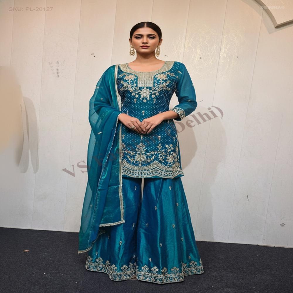 PL-20127_Zari Embroidered Palazzo Suit