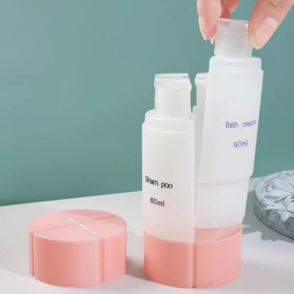 Travel Bottle, TSA approved 4-in-1 Leak-Proof Bottle, 4
