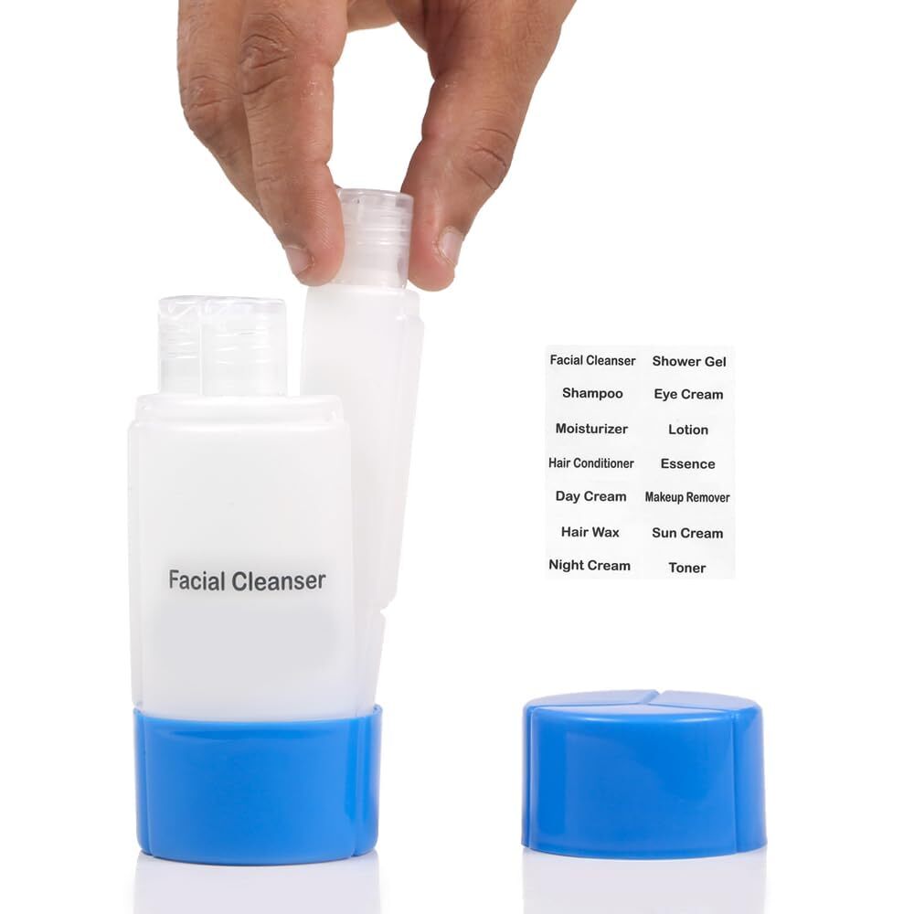 Travel Bottle, TSA approved 4-in-1 Leak-Proof Bottle, 4