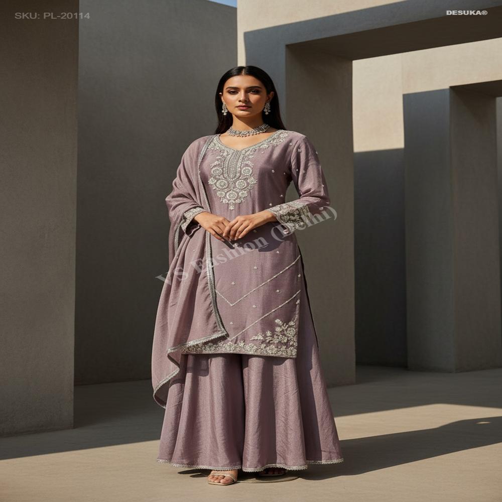 PL-20114_Chinon Silk Straight Suit