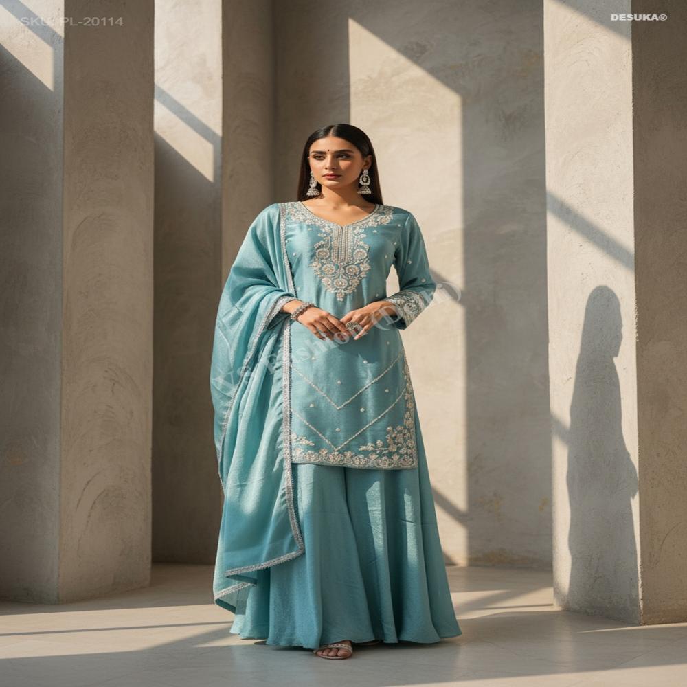 PL-20114_Chinon Silk Straight Suit