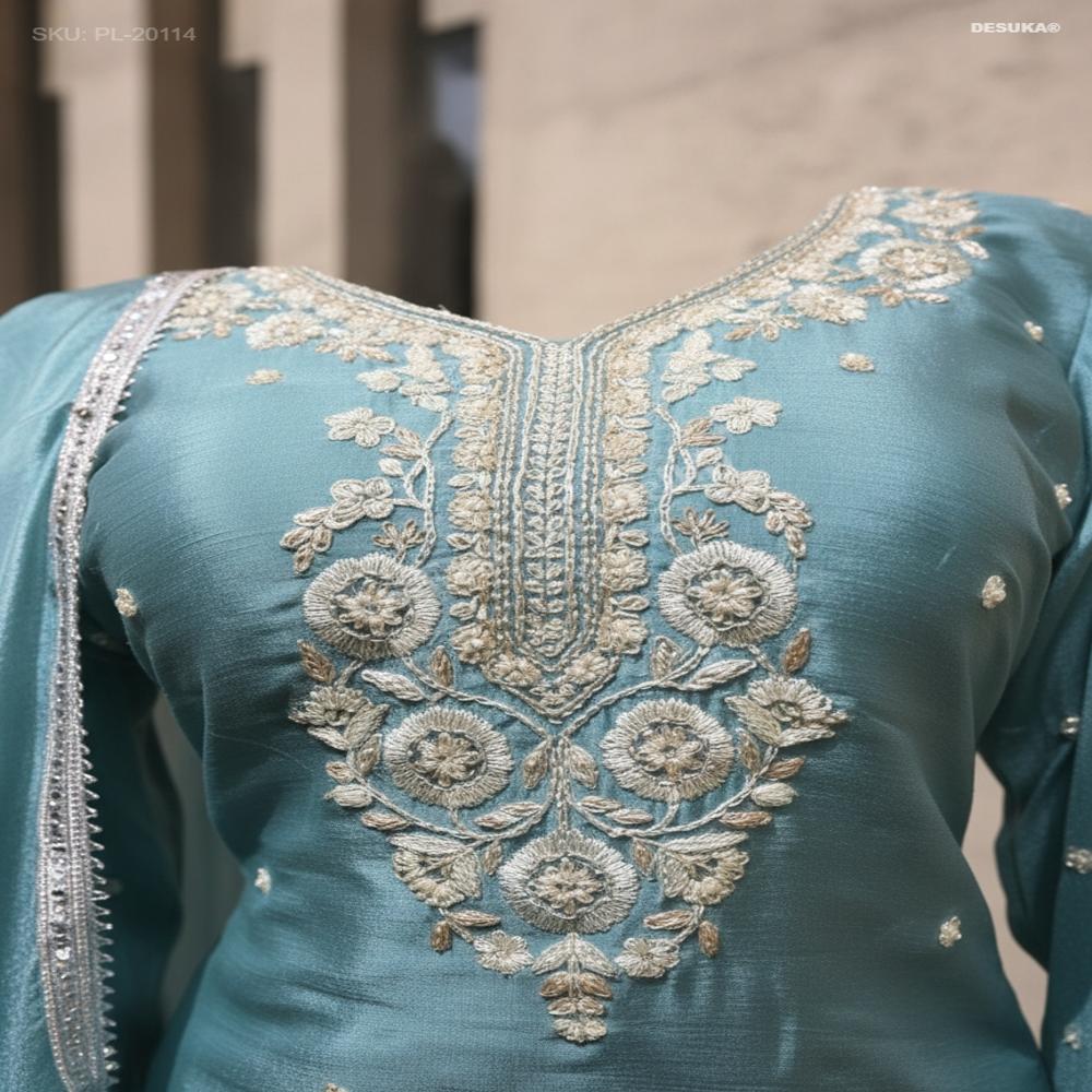 PL-20114_Chinon Silk Straight Suit