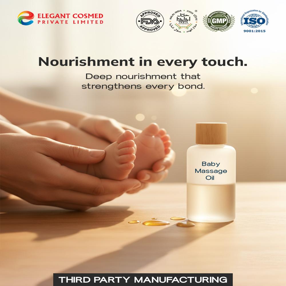Cosmetic Baby Massage Oil Third Party Manufacturing