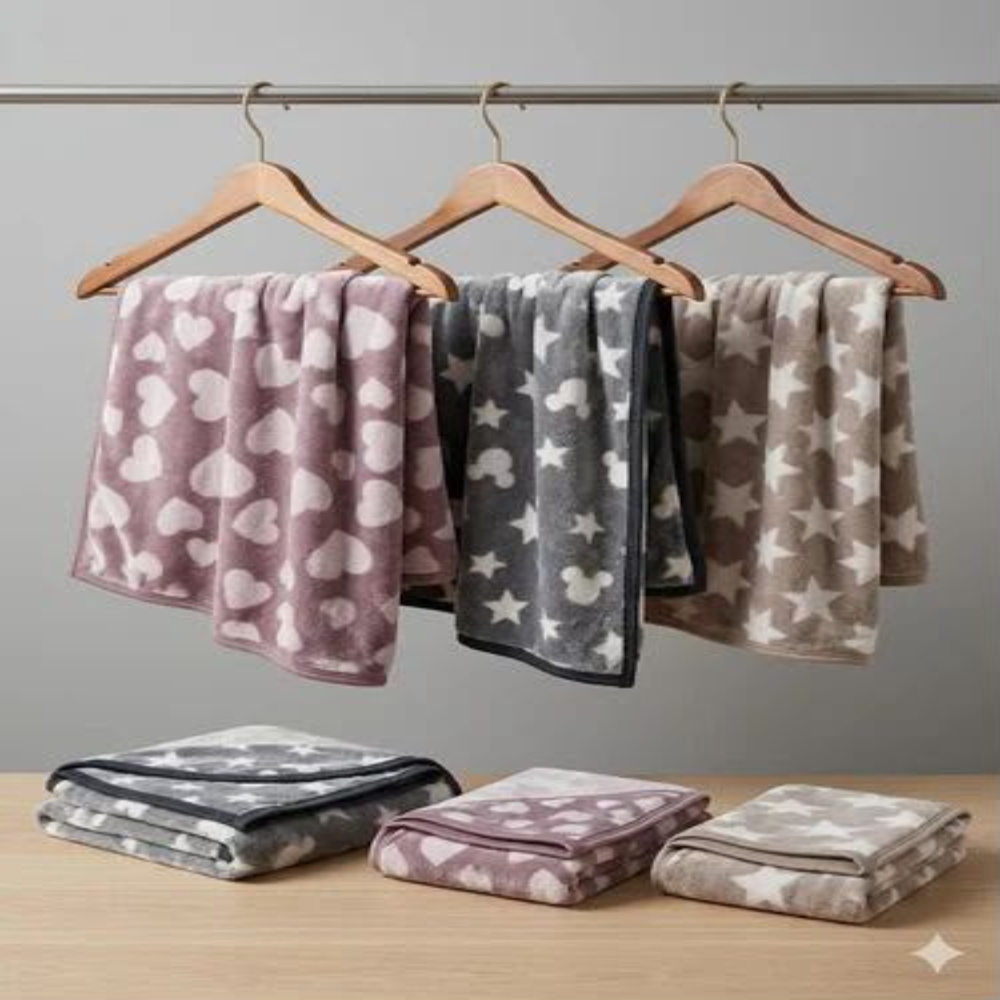 Printed Hooded Baby Blanket