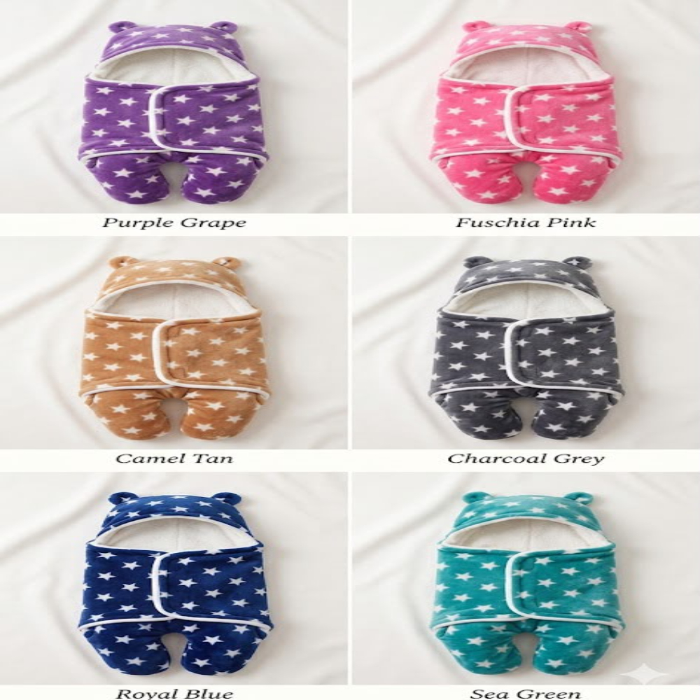 Printed Hooded Swaddle