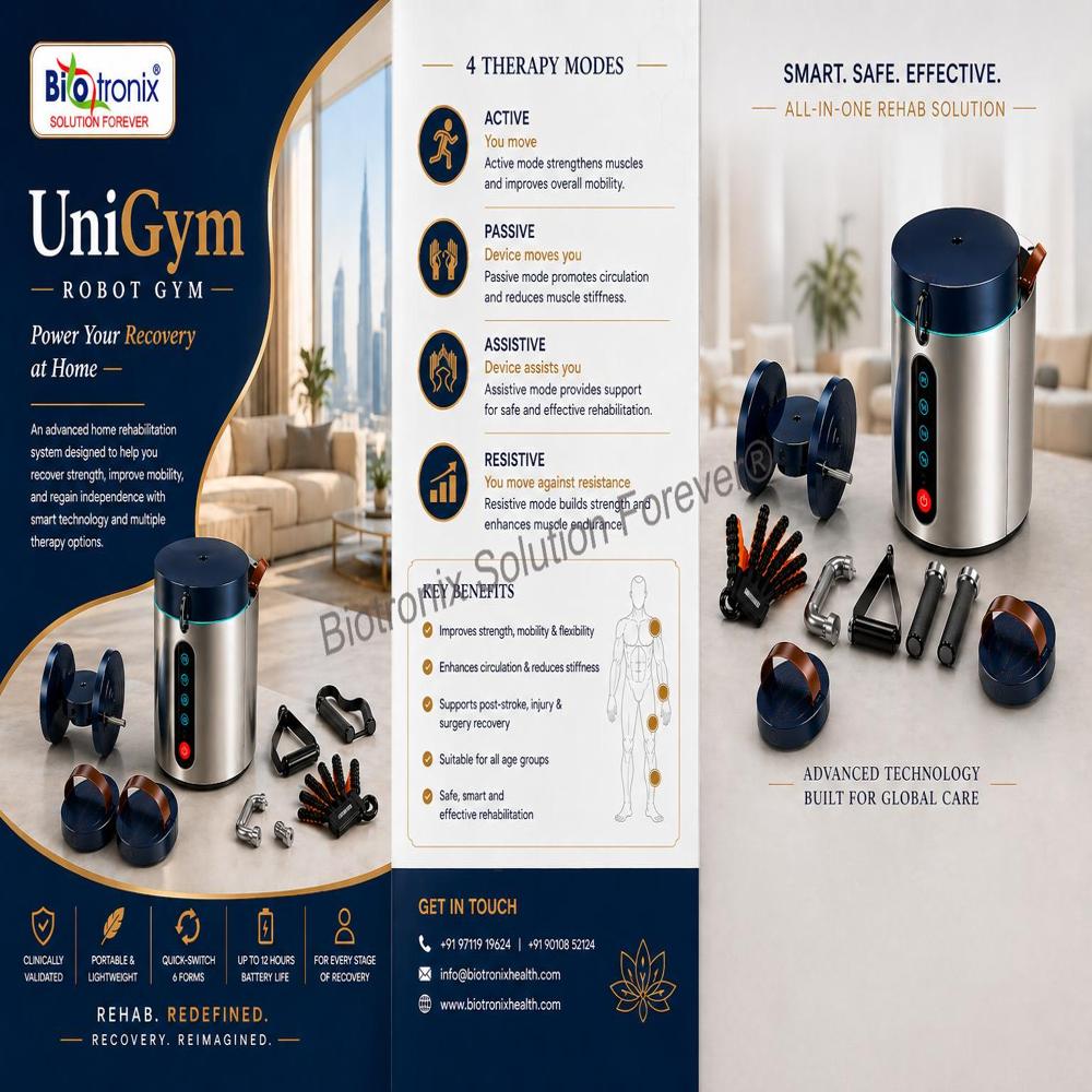 Professional UniGym Robot for Physical Therapy and Exercise