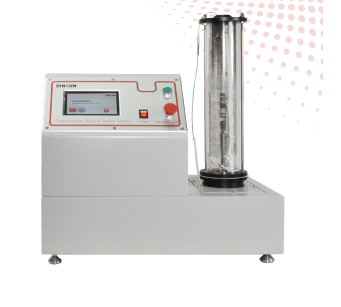 GB/T 2406 High Temperature Oxygen Index Flammability Tester - Stainless Steel & Glass, 600x400x800mm, Touch Panel Control, Electric Heating, Automatic Ignition, RS-232/USB Data Output