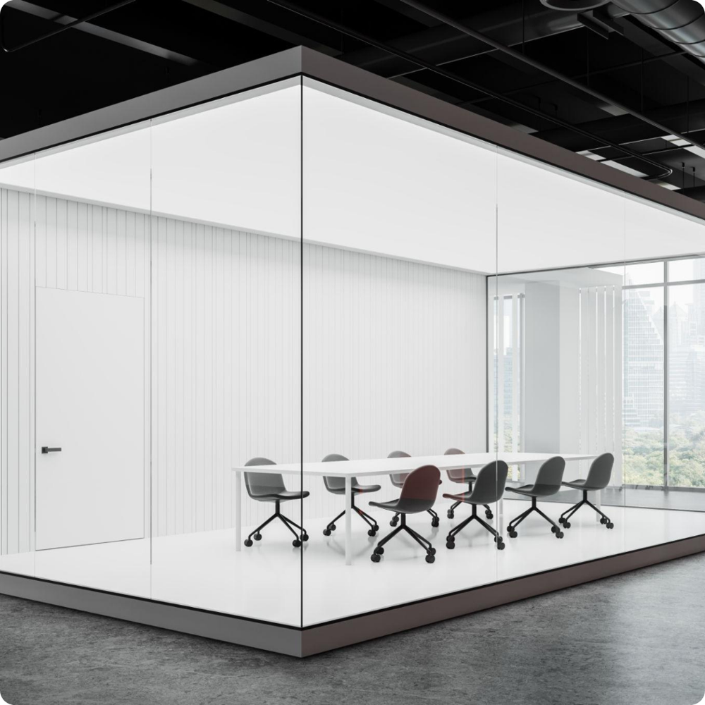 Frameless Glass Partition