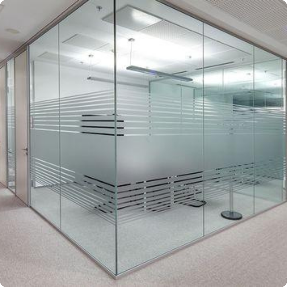 Frameless Glass Partition