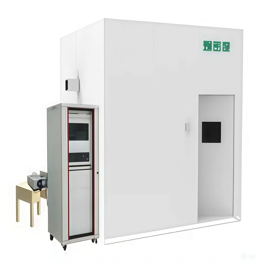 IEC 61034 Cable Smoke Density Measurement Test System - Stainless Steel, 3000x3000x2600mm Chamber, Auto Calibration | Microprocessor Control, HEPA Exhaust, USB/RS-232/Ethernet Data Output