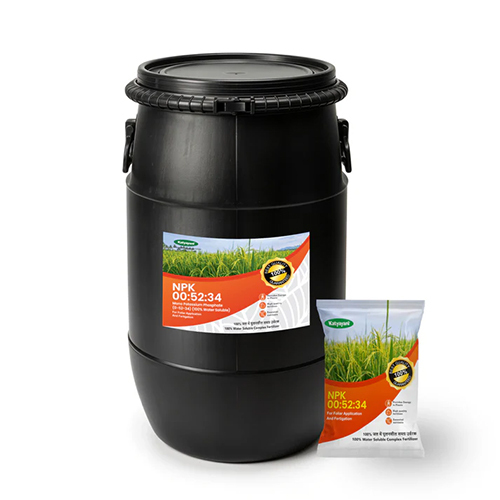 Katyayani NPK 00-52-34 (Mono Potassium Phosphate Water Soluble Fertilizer) (Drum Packing)