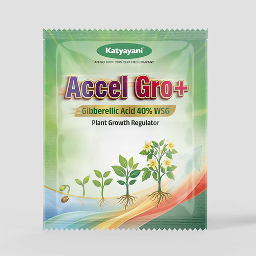 Katyayani Accel Gro Plus - White to Off-White Water Soluble Granules, Gibberellic Acid 40% WSG, Low Toxicity, Enhanced Plant Growth