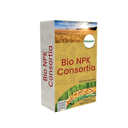 Katyayani Bio NPK Consortia Biofertilizer - Light Brown Powder, 1x10⸠CFU/g, Controlled Release, Water Soluble, Seed and Soil Application