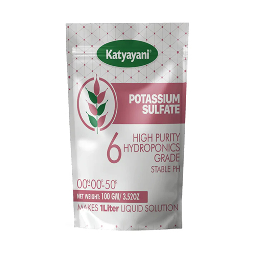 Katyayani Potassium Sulfate (Hydroponics) - Powder/Granules, NPK 0:0:50, Low Chloride, High Purity, Quick Release, Stable pH