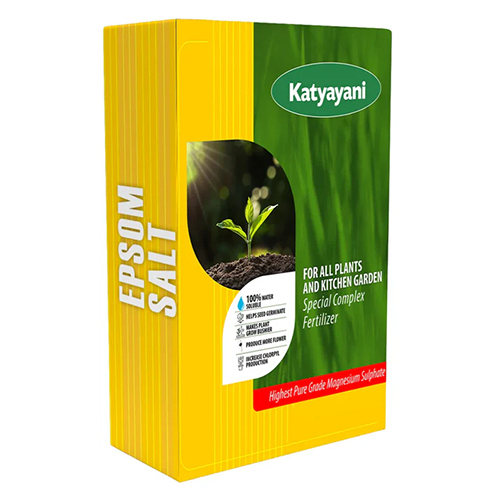 Katyayani Epsom Salt Magnesium Sulphate Fertilizer - 99% Purity White Crystalline Quick Release 100% Water Soluble 2-Year Shelf Life