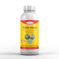 Katyayani Triple Attack Liquid Bio-insecticide - Verticillium Lecanii, Beauveria Bassiana, Metarhizium Anisopliae, Light Yellow To Brown Liquid | Controlled Release, Eco-friendly, Compatible With Bio-fertilizers, Broad-spectrum Pest Control