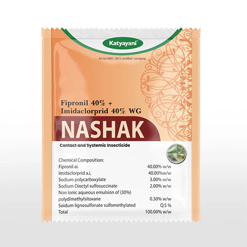 Katyayani Nashak Fipronil 40% + Imidacloprid 40% WG Pesticide for White grub Jassids Thrips