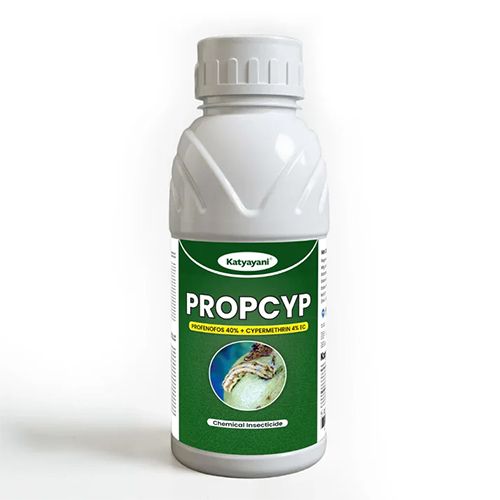 Katyayani Propcyp Profenofos 40% + Cypermethrin 4% EC Insecticide - Light Brown Yellowish Liquid, Emulsifiable Concentrate, Dual Action