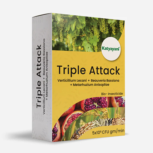KATYAYANI TRIPLE ATTACK POWDER VERTICILLIUM LECANII + BEAUVERIA BASSIANA + METARHIZIUM ANISOPLIAE BIO PESTICIDE