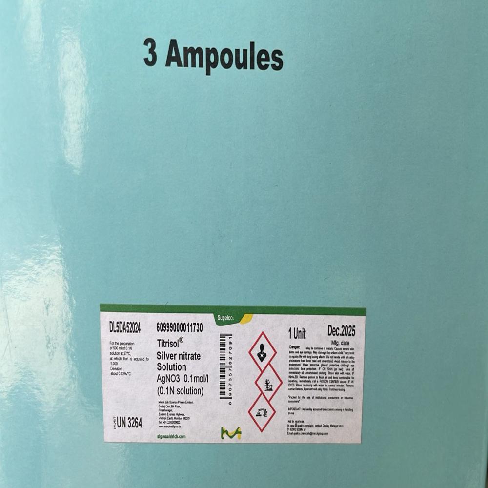 Silver nitrate 3 ampoules (merck)