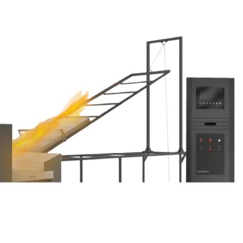 UL 1703 Roof-Mounted PV Module Fire Performance Test Apparatus - Stainless Steel, Aluminum Alloy, 3500x1800x2300 mm | PLC Automated Control, Adjustable Angle 0-60°, 120 kW Calibrated Gas Burner