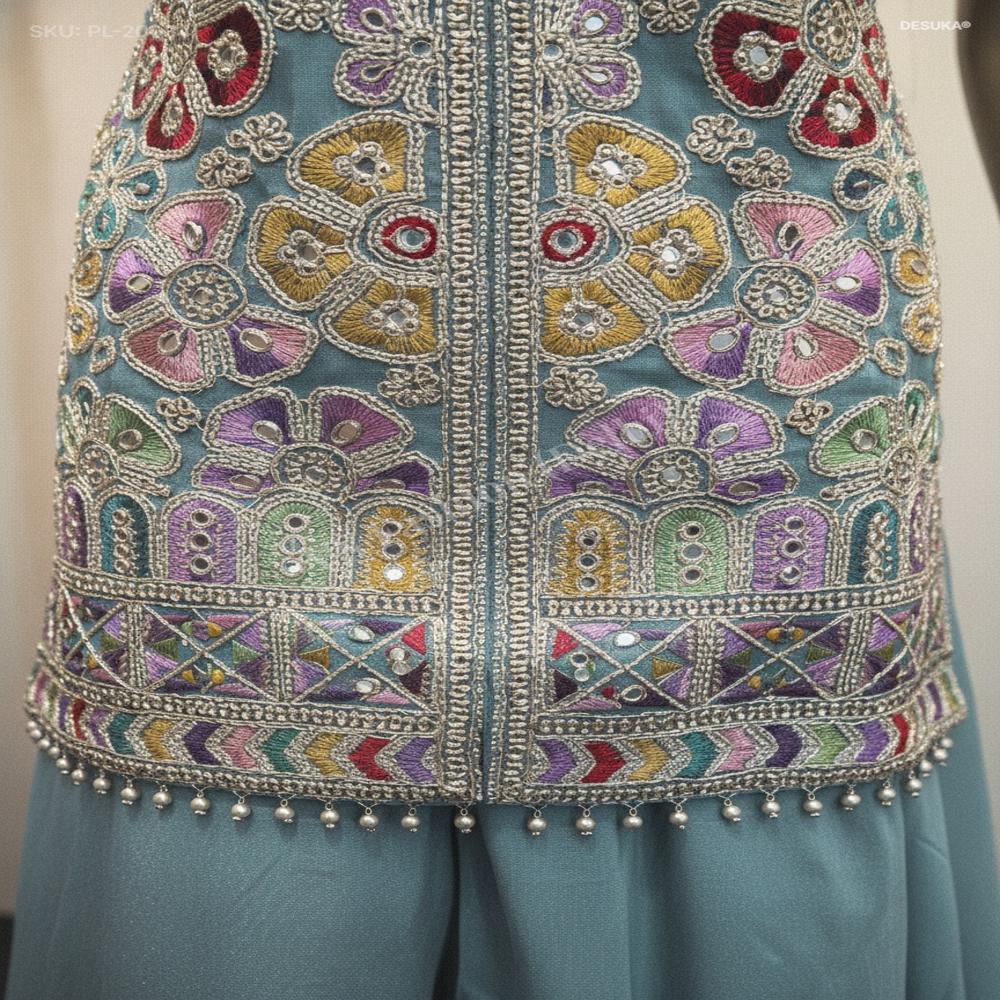 PL-20034_Chiffon Palazzo Suit