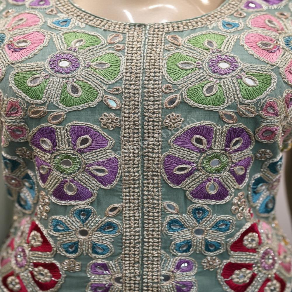 PL-20034_Chiffon Palazzo Suit