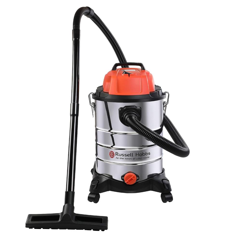 Russell Hobbs RVAC1400WD-SS 1400 Watt Stainless Steel Commercial Wet and Dry Vacuum Cleaner with 2 Years Manufacturer Warranty