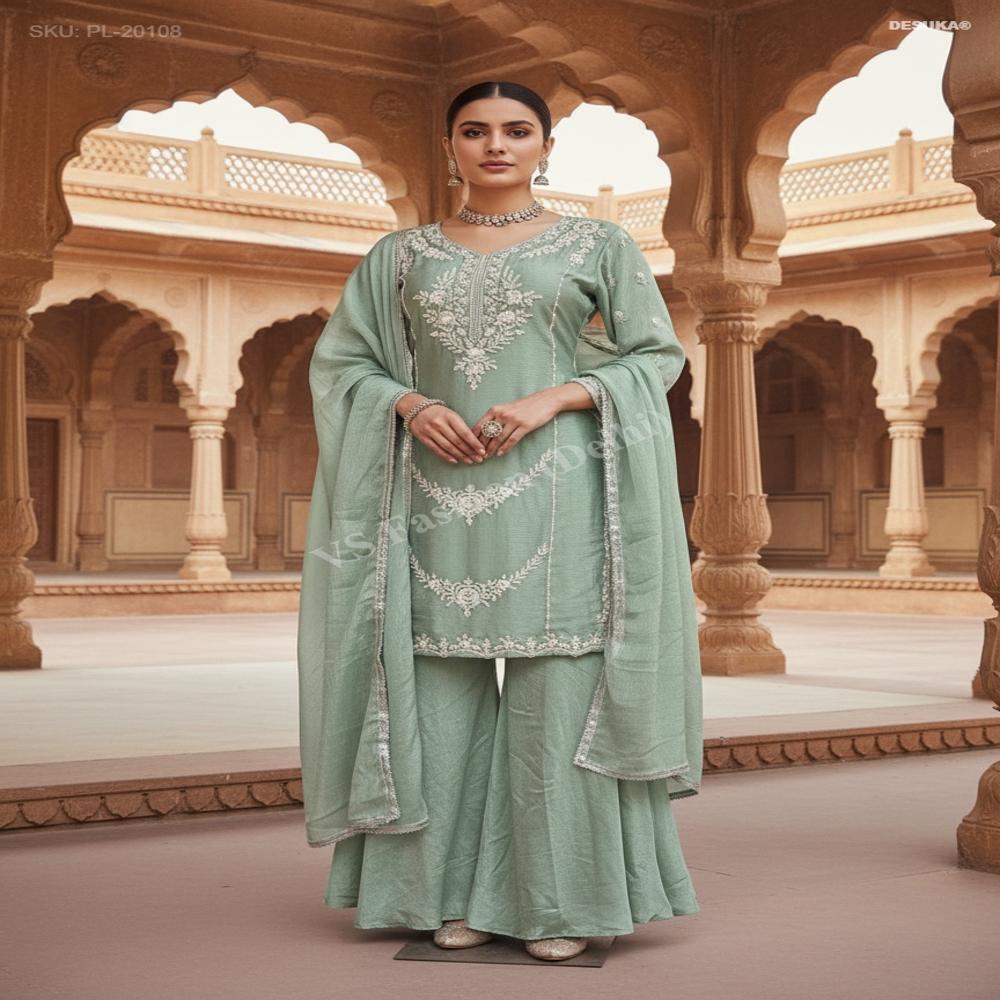 PL-20108_Designer Long Kurti Set