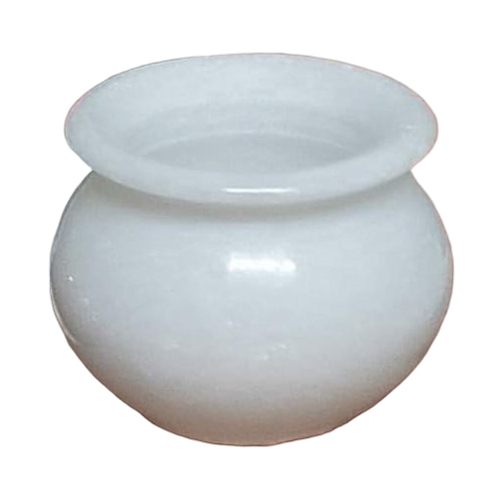 Marble Pot - Polished White Marble, Various Sizes | High Quality, Smooth Surface, Elegant Design With Warranty
