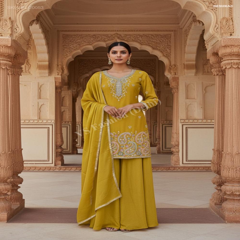 PL-20053_Gharara Suit With Duppatta
