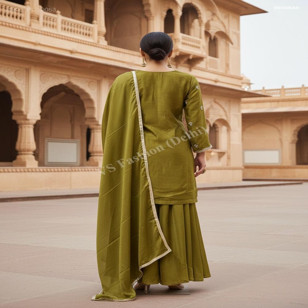 PL-20053_Gharara Suit With Duppatta