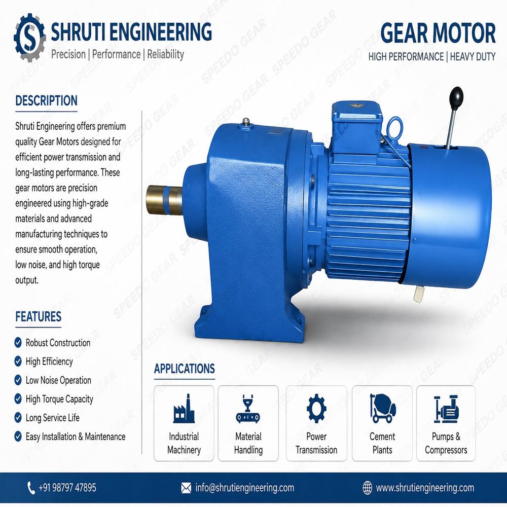 Electromagnetic AC Brake Gear Motor