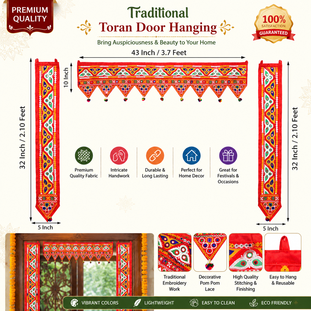KRISHNA HANDLOOM Bandhanwar for Home Entrance B 10