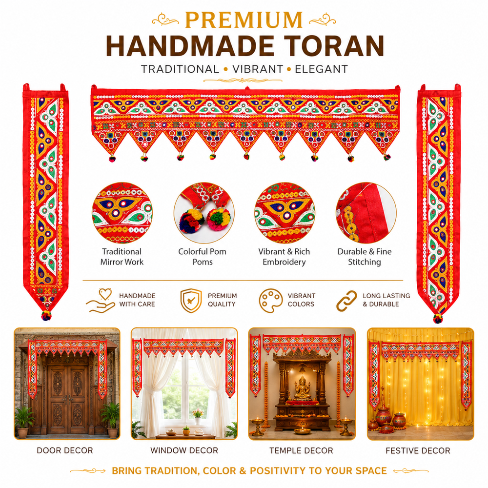 KRISHNA HANDLOOM Home Entrance Toran for Home Entrance B 12