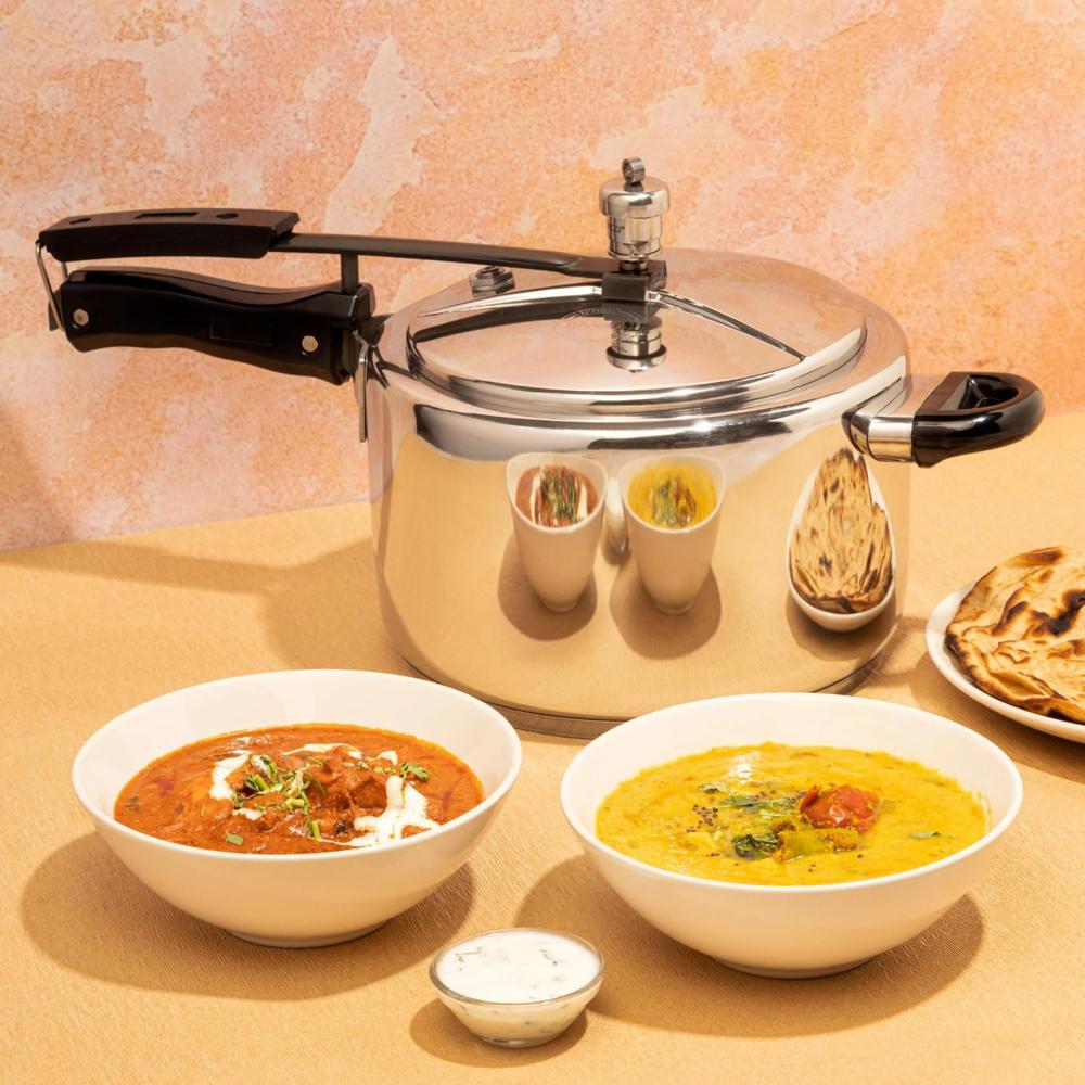 Stainless Steel Inner Lid Pressure Cooker - 5 Litre
