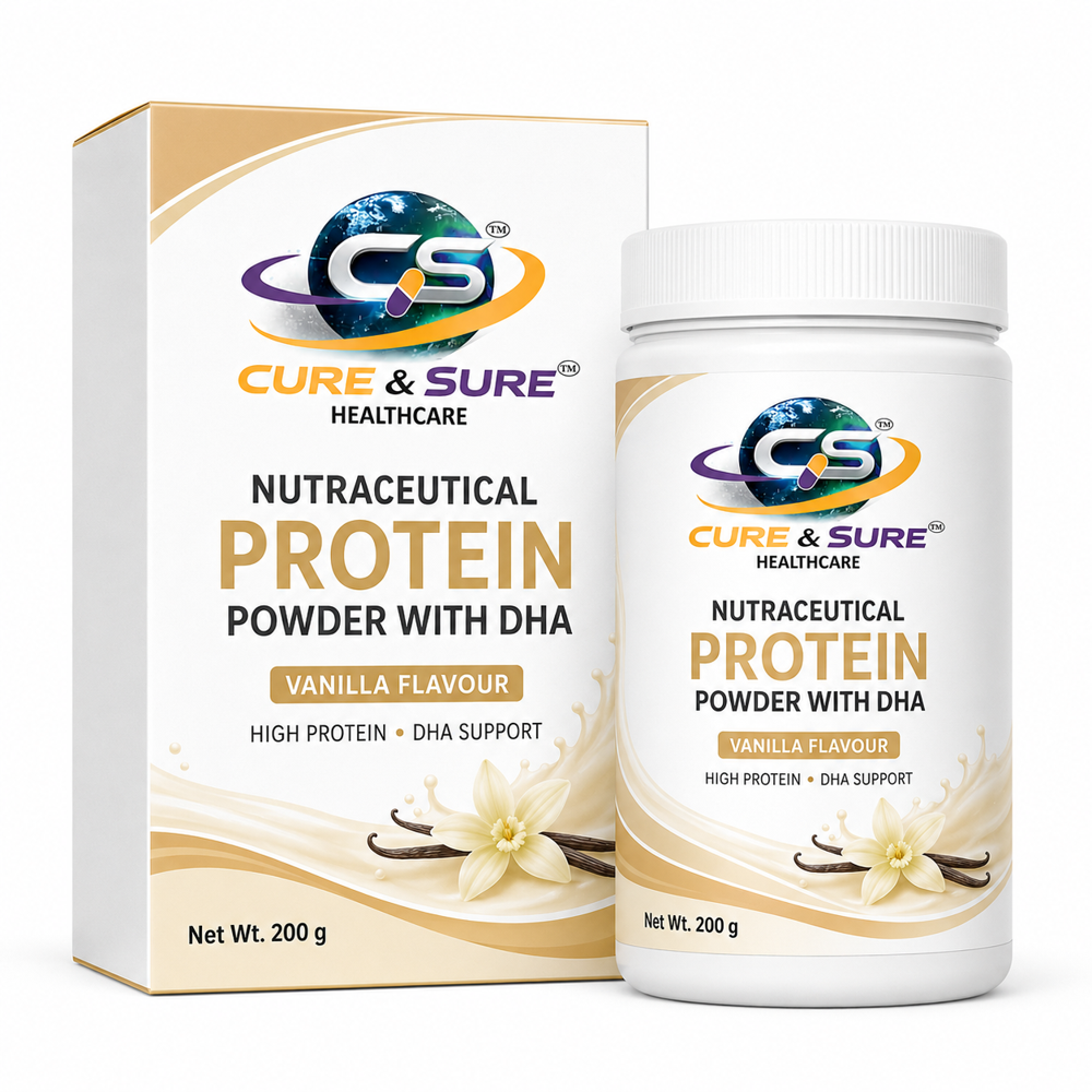 Nutraceutical Protein Powder With Dha With Vanilla Flavour Third Party Manufacturing - Best Before: 18 Months