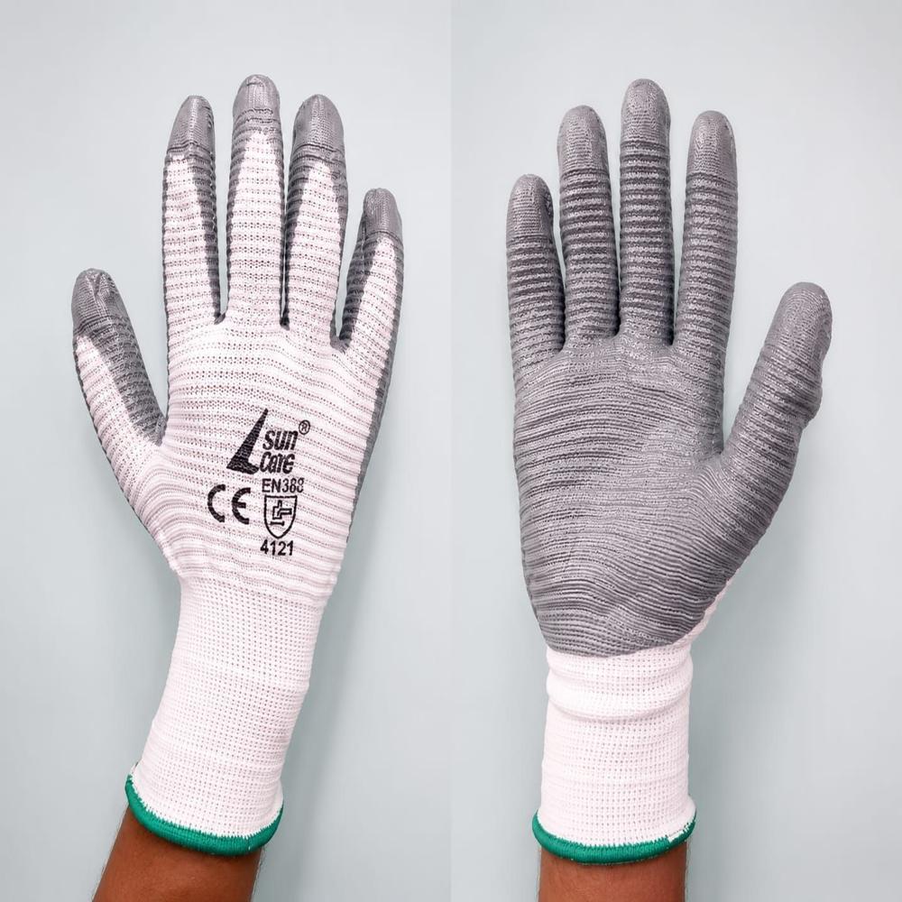 Sunlong White Grey Wave Hand Gloves - Color: White/grey