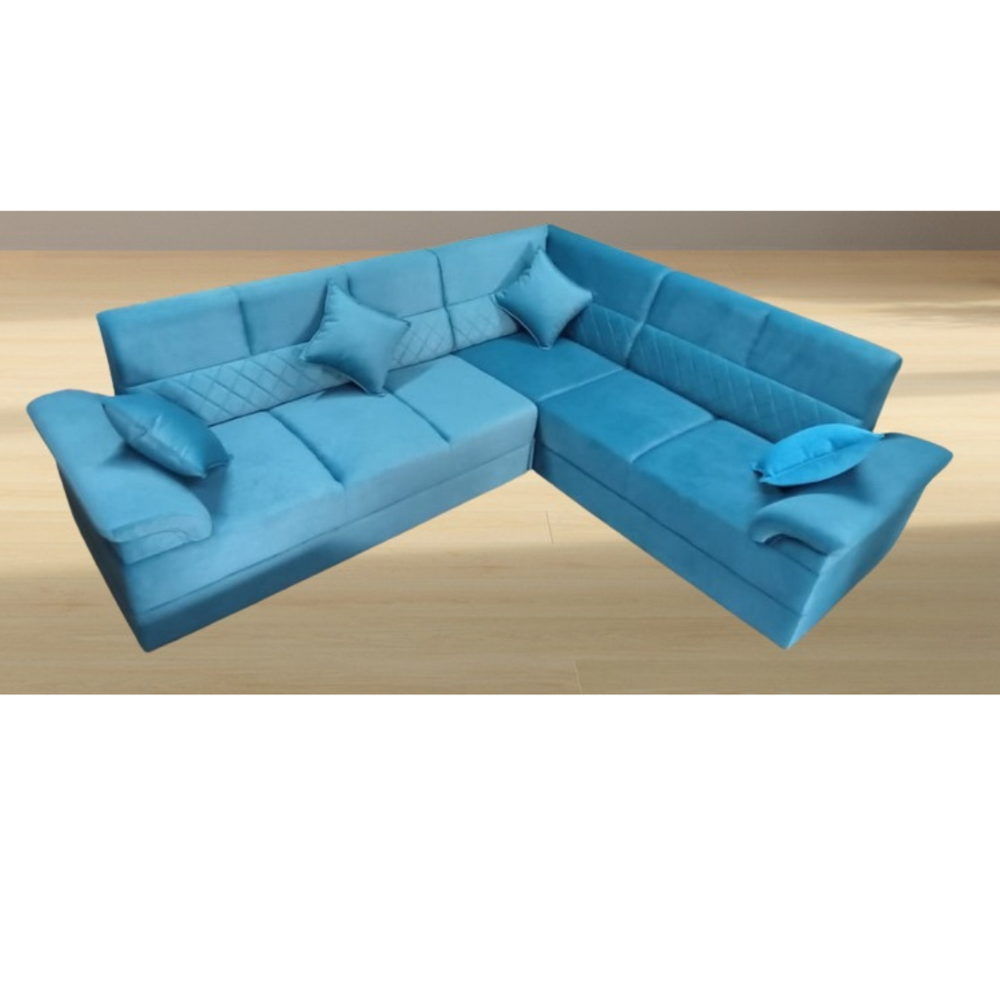 L corner fabric sofa set
