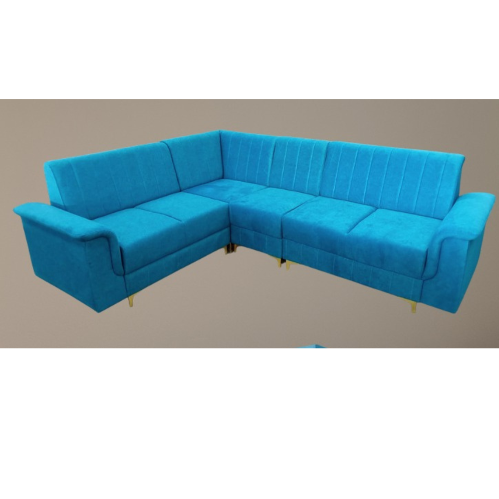 L corner fabric sofa set