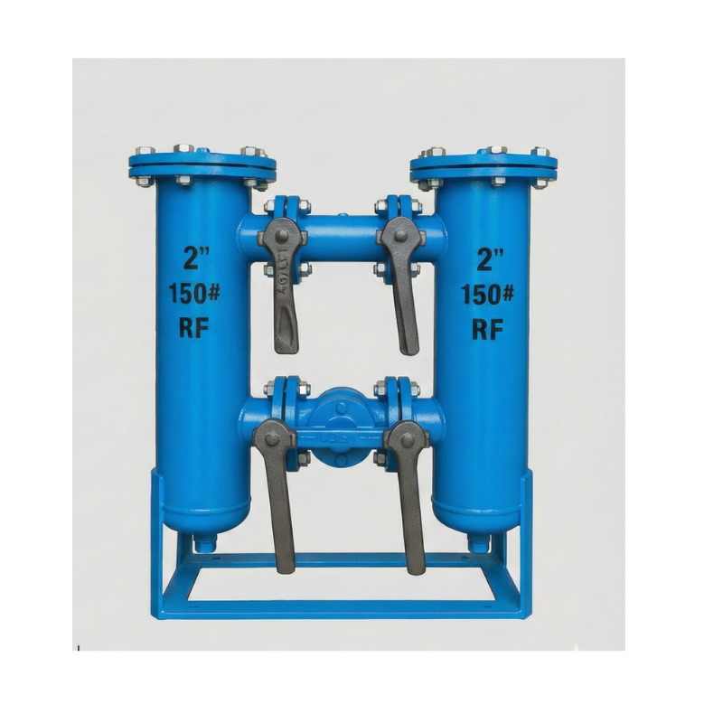 Heavy Duty Cast Iron Fabricated Duplex Strainer - Material: Stainless Steel