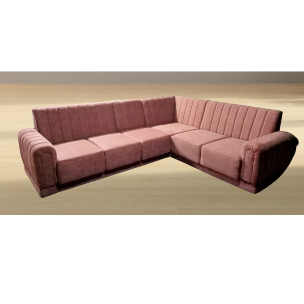 velvet sofa set L corner
