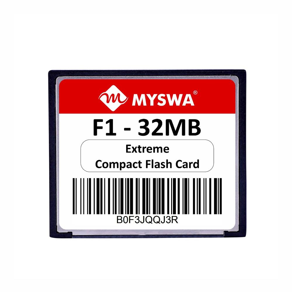 MYSWA F1-CF32MB F1 Extreme Compact Flash Card 32 MB MLC CF Type 1 Memory Card for CNC Machine, Railways Locomotives, Airplane Cockpits, Camera, Desktop