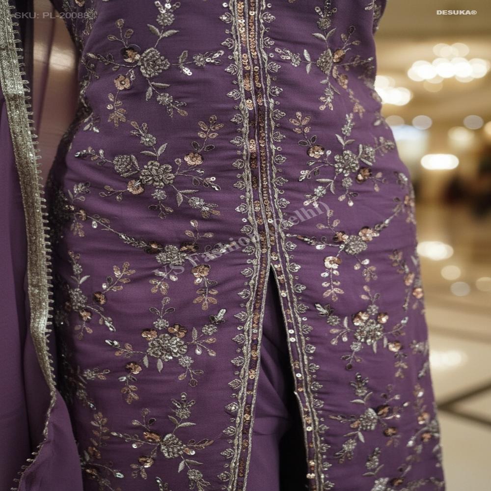 PL-20088_Kurti With Wide Leg Palazzo Set
