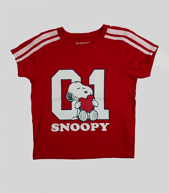 G22270 | PEANUTS Older Girls Boxy Fit Stretch T-Shirt