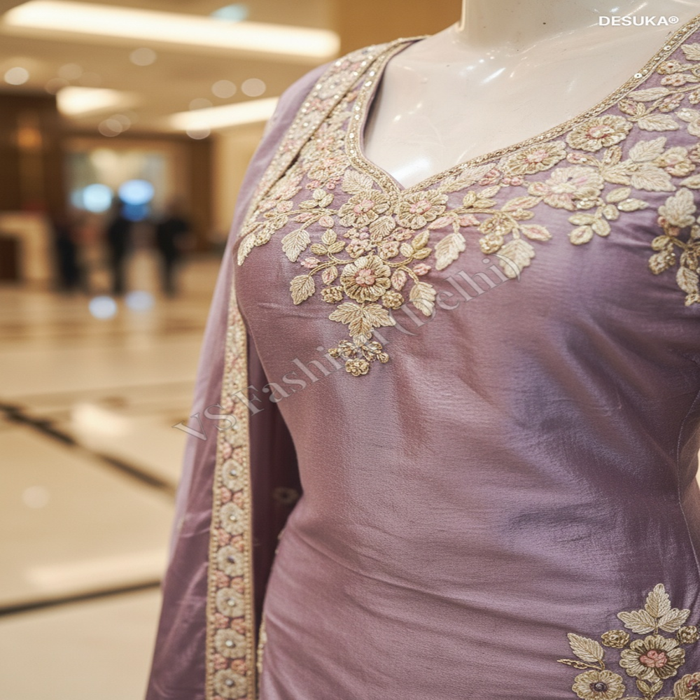 PL-20004_Royal Chiffon Palazzo Suit